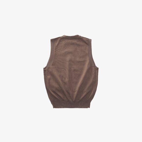 Malbon Golf Knit Sweater Vest (Tan/Brown) ⛳️🤎 - Picture 2 of 4